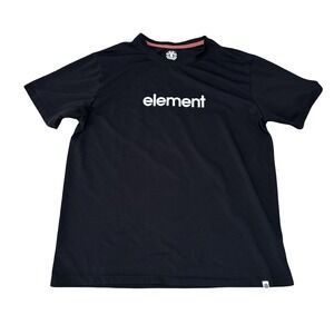 Element Skateboard Men's Double Sided Graphic T Shirt Black Size Large 21.5 x 28